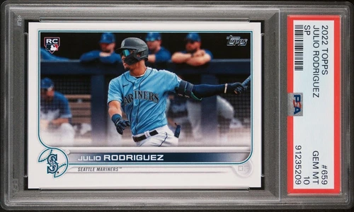 2022 Topps Image Variation #659 Julio Rodriguez Rookie SP PSA 10