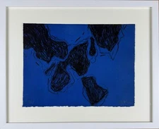 Unknown Spanish artist 2000 signed framed original engraving art print