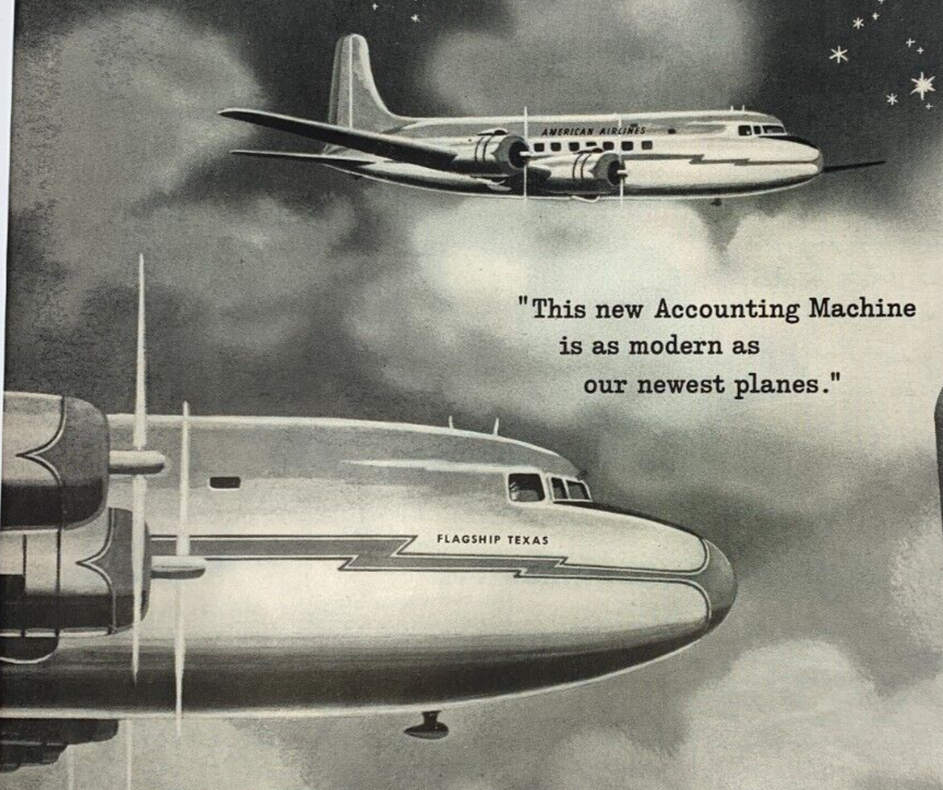 NCR NATIONAL CASH REGISTER AMERICAN AIRLINES FLAGSHIP TEXAS 2 PAGE 1951 ...