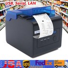 Thermal Receipt Pos Printer Sound Alarm W/ Auto Cutter Usb Serial Lan Support