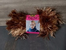 Lion Brand Fun Fur Cafe 57 yds 1.5 oz Eyelash Yarn 5 Bulky 1 Skein