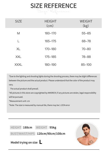 AMORESY Monos Para Hombre Brillantes Brillantes Medias Monos Chándales Trajes Ropa Activa - Imagen 12 de 43