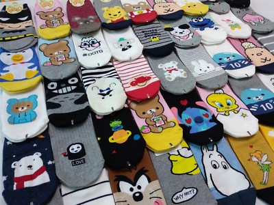 Korean Character Socks for Women 3,5,7 