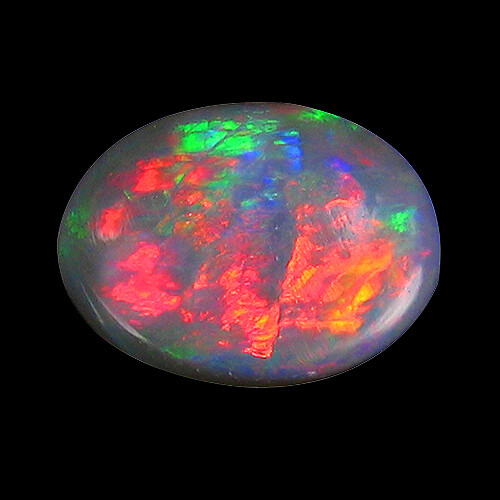 0.570 CARAT -NATURAL OPAL 7X5MM MULTI COLOR LOOSE GEMSTONES FROM ETHIOPIA - Picture 6 of 6