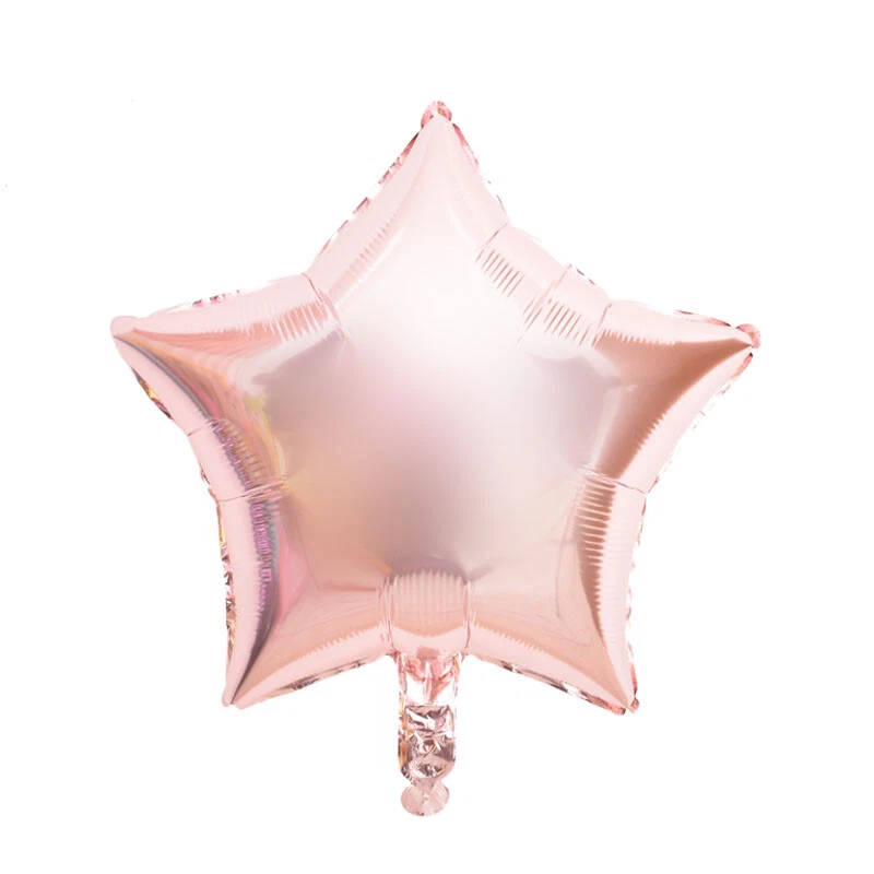 5 Pcs 18" Heart Round Star Solid Foil Balloons Helium Wedding Baby Holiday Party - Image 4 of 4