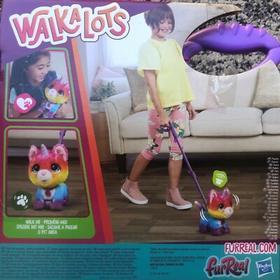 New Hasbro FurReal WalkaLots ''Big Wags Unicorn Cat''