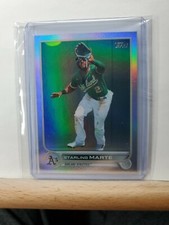 2022 TOPPS Series 1 Baseball Starling Marte base RAINBOW Foil/HOLO # 305