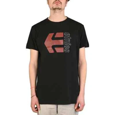 Etnies Corp Combo T-Shirt S/S - Noir/Marron - Photo 1/4