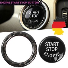 Start Stop Knopf schwarz  passend + Ring f�r BMW E90 E60 E70 E71 E83 E84 E87 E89