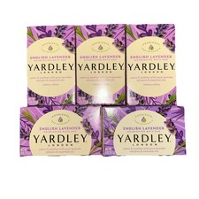 Paquete de 5 jabones de baño hidratantes de lavanda ingleses Yardley London de 4 oz cada uno