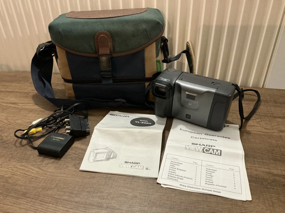 Sharp Viewcam VL-E66H Digital 8 Video Camera vtg camcorder (3 - Image 3 of 4