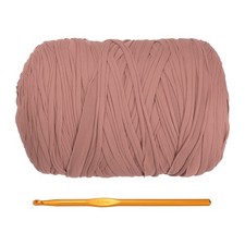 T-Shirt Yarn for Crocheting with Hook, 800g/228 Yards Yarn Dark Pink 