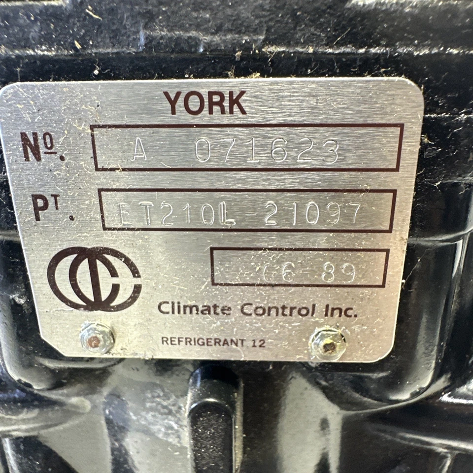 COMPRESOR DE AIRE ACONDICIONADO YORK OEM NUEVO ET210L-21097 60 DÍAS DE GARANTÍA Foto 2 de 4