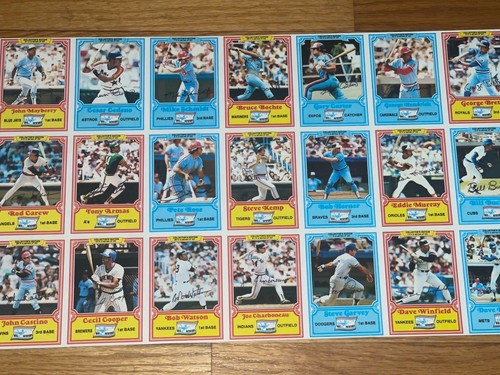 1981 Uncut Baseball Drakes 1st Big Hitters set * Carlton Fisk Brett Reggie Rose - Picture 4 of 16