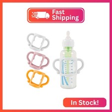  3-Pack Bottle Handles for Dr Brown Baby Bottles with Easy Grip Handles to Hold