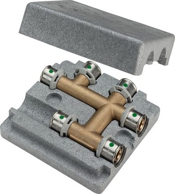 Viega Sanfix Fosta Sanfix P-Kreuzungs-T-Stück, d1 16, d2 16, d3 16 Messing