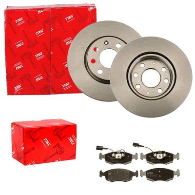 TRW BREMSSCHEIBEN 257mm + BELÄGE VORNE passend für FIAT PUNTO + EVO 199
