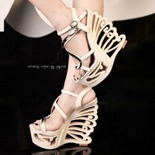 Women's Hollow Out Wedge High Heel Sandal Platform Shoes Special Nightclub Ladys
