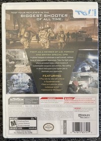 Nintendo Wii Call of Duty Modern Warfare Reflex Edition Complete with manual (D2