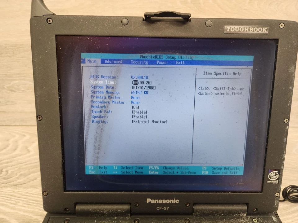 Panasonic Toughbook CF-27 Laptop PC Intel Pentium II 300MHz NO HDD AS IS READ #F - Image 2 of 4