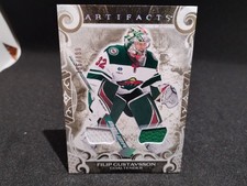 2024-25 UD Artifacts Hockey Filip Gustavsson Game Used Material Gold 156/199