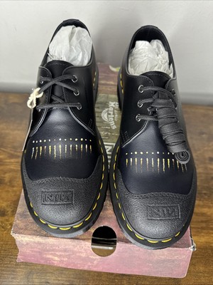 Dr. Martens X Nine Inch Nails 1461 NIN Backhand Leather Boots DOWNWARD SPIRAL