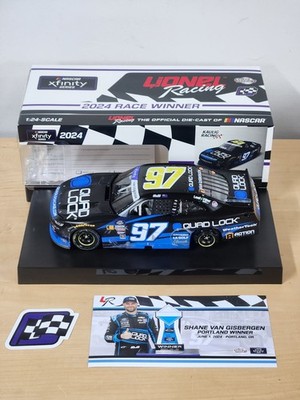 2024 #97 Shane Van Gisbergen SVG Quad Lock Portland Xfinity Win  1/24 Action