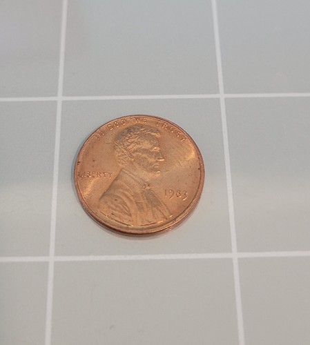 1983-P Lincoln Cent Die Crack Error Reverse Memorial Base to Rim L&R 2.5g 619-02 - Picture 10 of 12