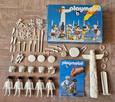 PLAYMOBIL 3620 Color Set Indianer mit Totempfahl Krieger inkl. OVP - unbemahlt