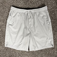 Bad Birdie Golf Active Hybrid Shorts Mens Large Gray Side Slit Drawstring Waist