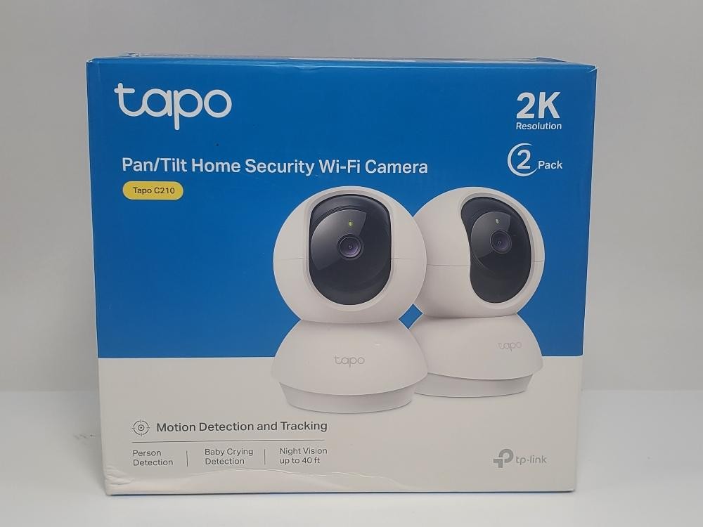 TP-Link Tapo C210 2K Pan Tilt Security Camera 2-Pack Baby Pet