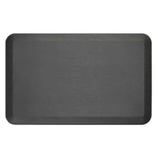 Antifatigue Mat, 2 ft. 8" L x 20" W, 3/4" Thickness, Brushed Texture, Black