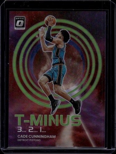 2022-23 Donruss Optic T-Minus 3...2...1... verde lime #8 Cade Cunningham 94/149 - Foto 1 di 2