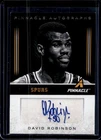 2013-14 Pinnacle David Robinson Auto Autograph #56 Spurs