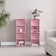 8-layer Adjustable Ultra-thin Shelf Bookshelf with A Wavy Border Design for Home