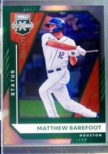 2021 Panini Elite Extra Edition Matthew Barefoot Status Green /499 #165 Astros