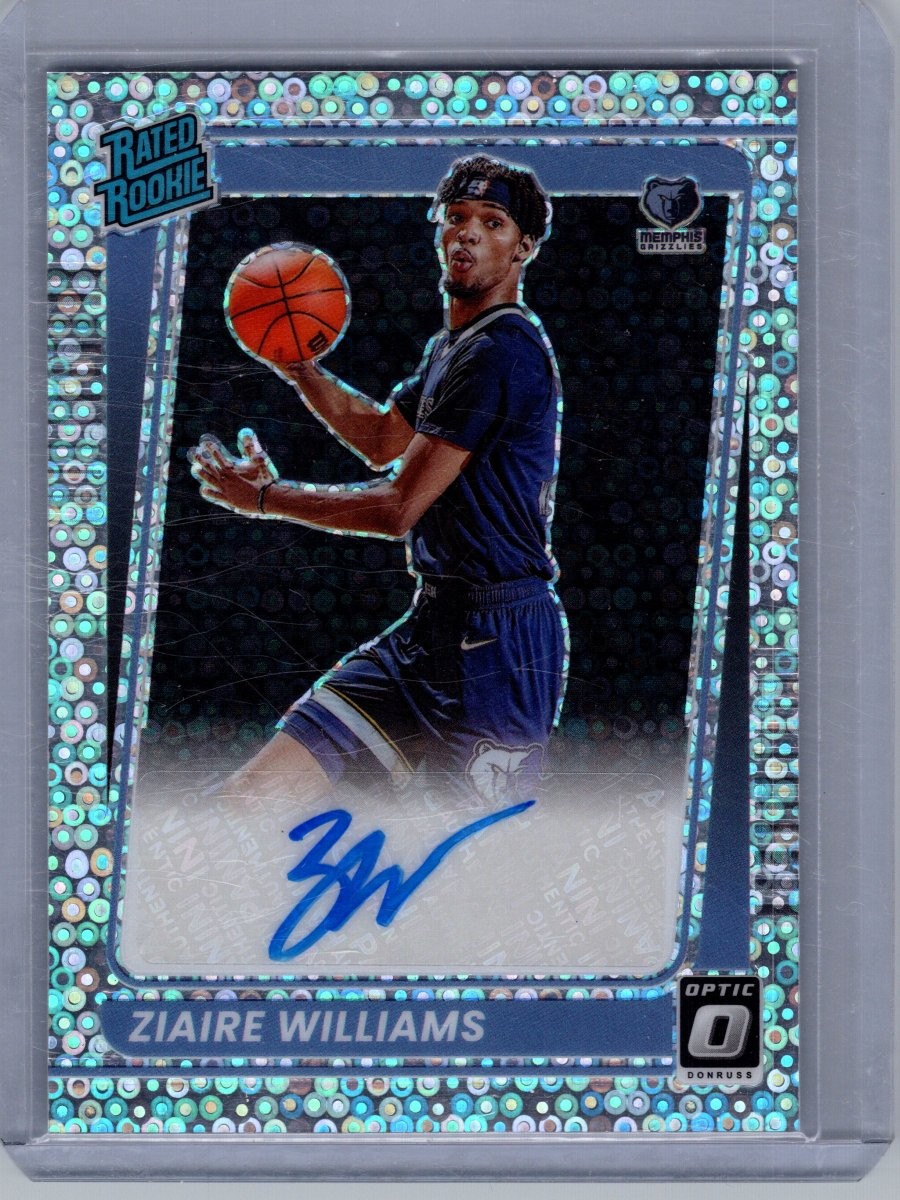 2021-22 Donruss Optic Fast Break Auto Memphis Grizzlies Ziaire Williams #198 RC