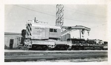 VINTAGE B&W RAILROAD PHOTO UNION PACIFIC 902004 crane Salt Lake City UTAH 1966
