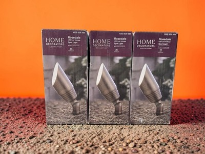 3X Home Decorators 500 Lumen Low Voltage Brass LED Outdoor Landscape Spot Light