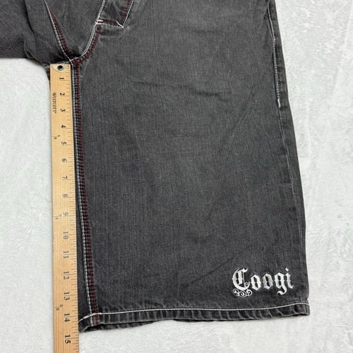Coogi Australia Jeansshorts Herren 38 grau Denim Jorts bestickte Taschen " - Bild 7 von 10