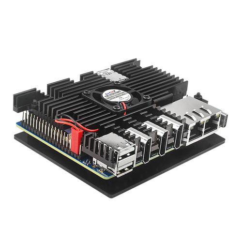 Aluminum Alloy Case With Cooling Fan For Orange Pi 5 Plus Alloy Fan Housing Case - Afbeelding 4 van 12