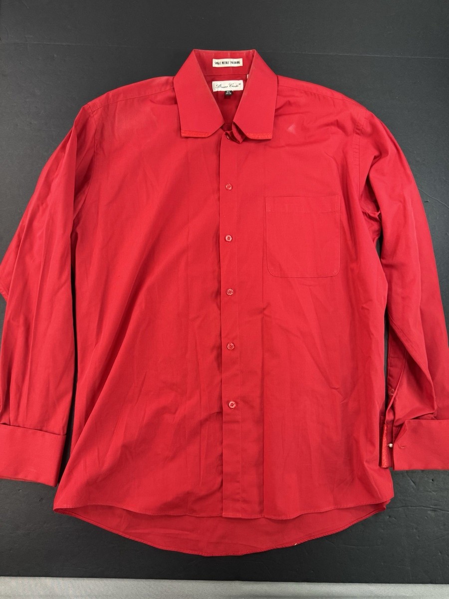 bruno conte dress shirt Bruno Conte Men's Size 16 1/2 French Cuff Dress Shirt