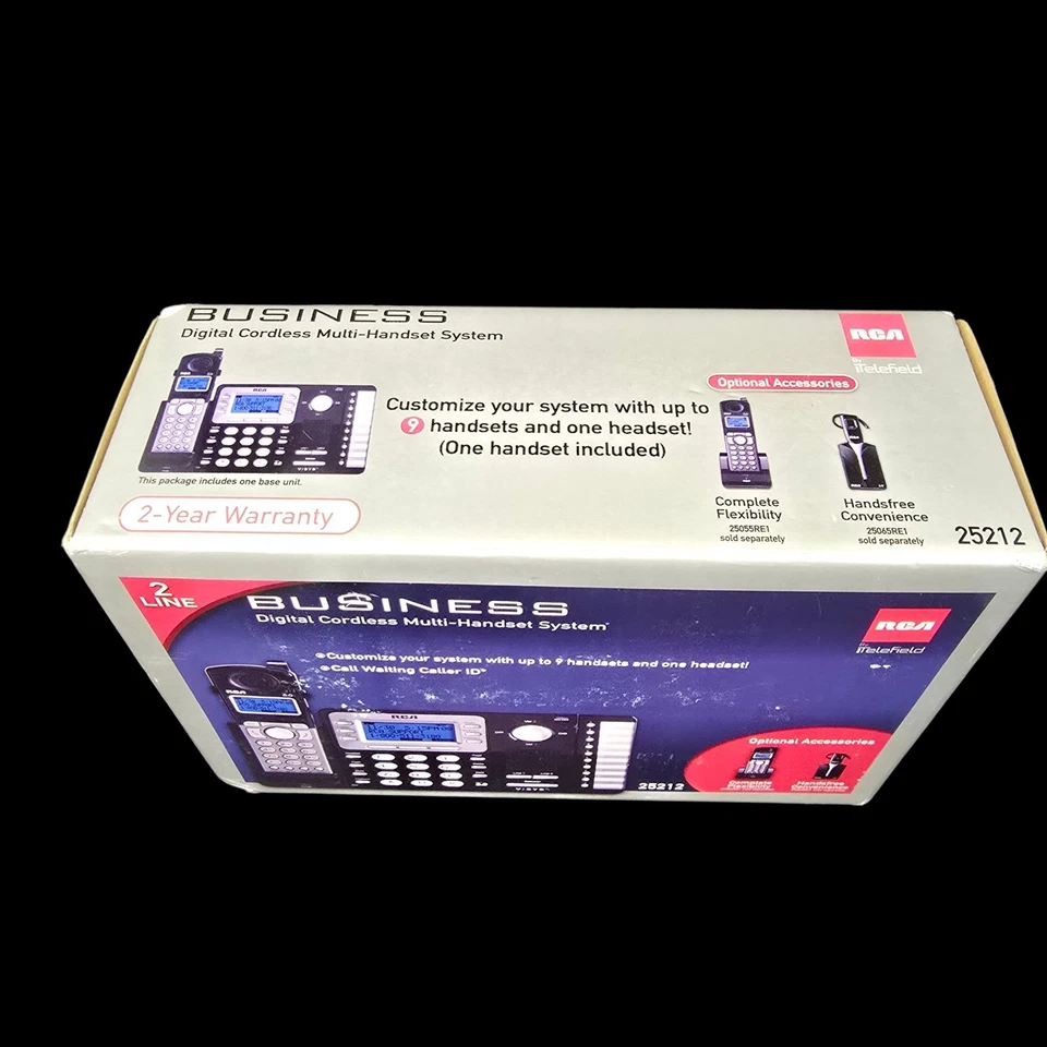Nuevo RCA 25212 2-Line Business Digital Inalámbrico Multi-Handset Sistema Ampliable Foto 3 de 4