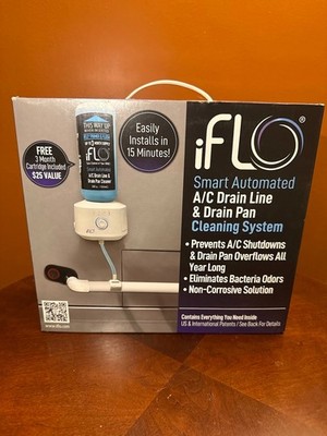 BRAND NEW iFLO Smart Automated A/C Drain Line Cleaner with 3 Month Refill Kit