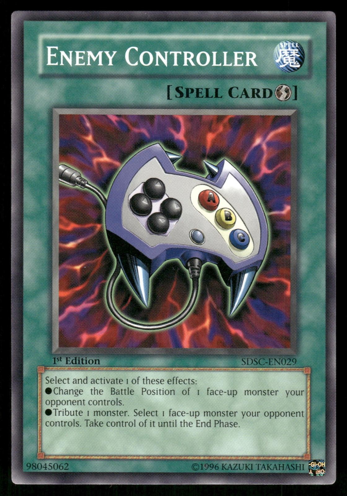 Enemy Controller SDSC-EN029  Deck: Spellcaster's Command Yu-Gi-Oh 1st Edition NM