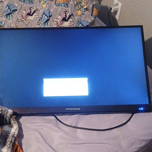 Powerful Black TV with LAN, USB1, USB2, Earphone, and Mini AV Inputs