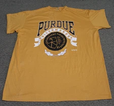 VTG Purdue Boilermarkers S.B. & Son Gold Graphic T-Shirt Men's Big & Tall 5XL