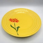 Fiesta Sunflower Floral Luncheon Plate 9" Marshall Fields Exclusive Fiestaware