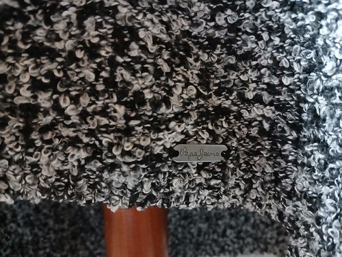 Poncho grau meliert weiche Wolle Pepe Jeans London Gr.36/38 Vintage Übergang - Bild 3 von 6