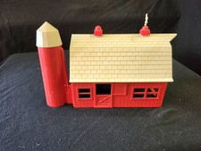 Plasticville Barn Kit, Vintage, Red And White, Complete, O Scale